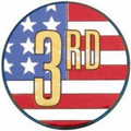 Flag Hologram Mylar Insert - 2" Third Place